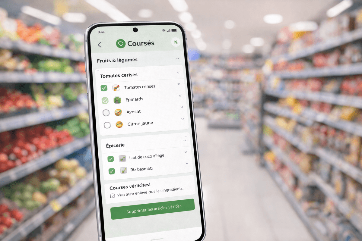 Liste de courses MiamPlan